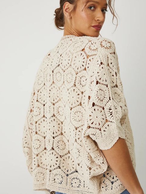 Medicine kardigan damski kolor beżowy - zdjęcie produktu nr 1