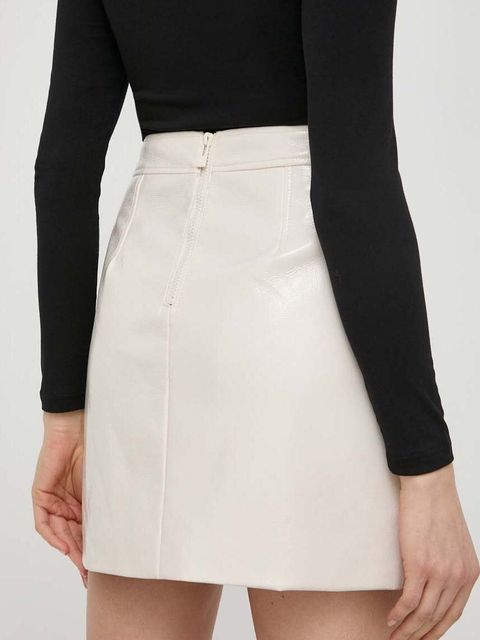 Morgan spódnica JBOWL kolor beżowy mini prosta