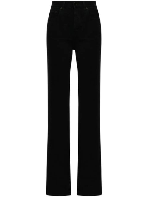 Saint Laurent high-rise straight jeans - Black - zdjęcie produktu nr 1