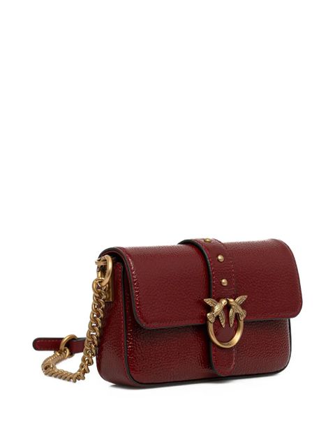 PINKO Love Birds leather mini crossbody bag - Red - zdjęcie produktu nr 2
