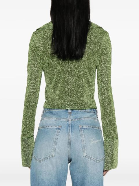 Oséree tie-fastening blouse - Green