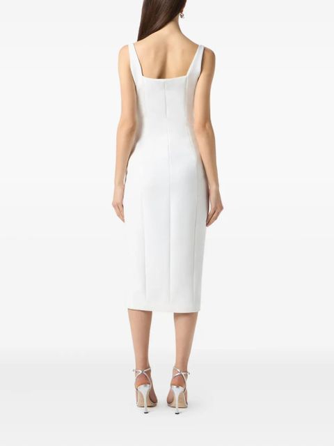 Blumarine cut-out-detail midi dress - White