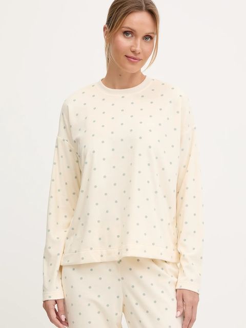 United Colors of Benetton piżama damska kolor beżowy 31UX3P046