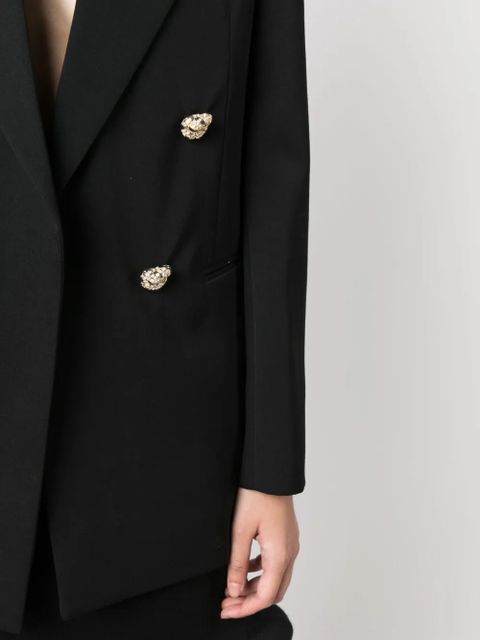 Lanvin jewel-buttons open-front blazer - Black