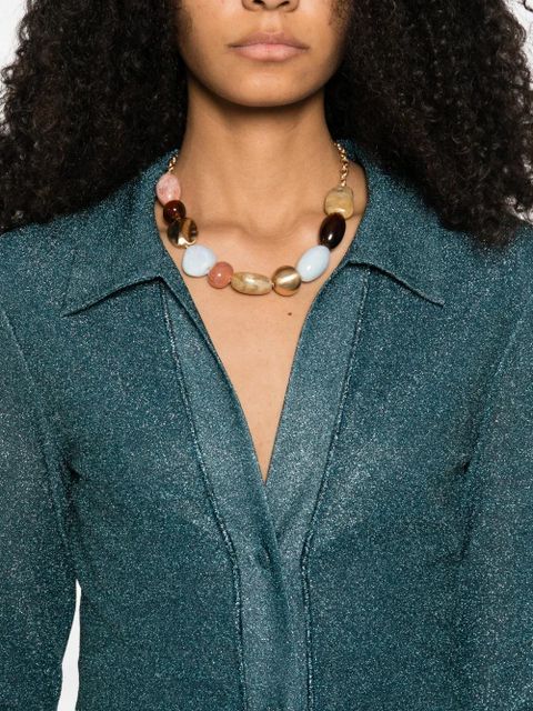 Oséree long-sleeve mini dress - Blue