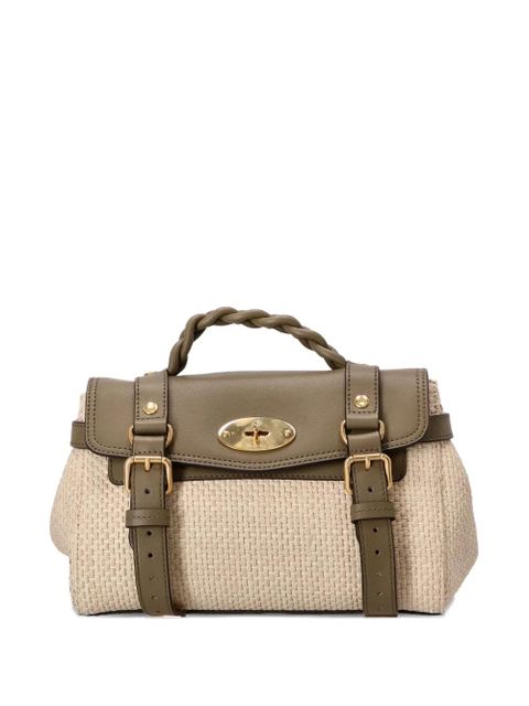 Mulberry mini Alexa woven texture top-handle bag - Neutrals - zdjęcie produktu nr 1