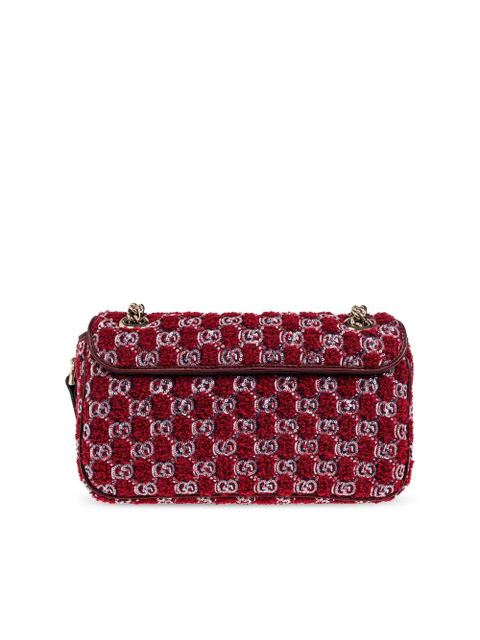 Gucci small GG Marmont shoulder bag - Red