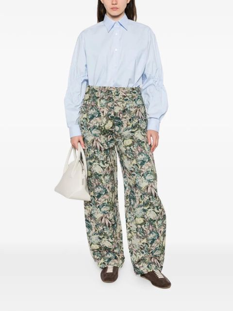 Moschino gathered.sleeve shirt - Blue - zdjęcie produktu nr 2