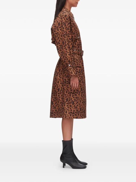 3.1 Phillip Lim belted leopard-print coat - Brown