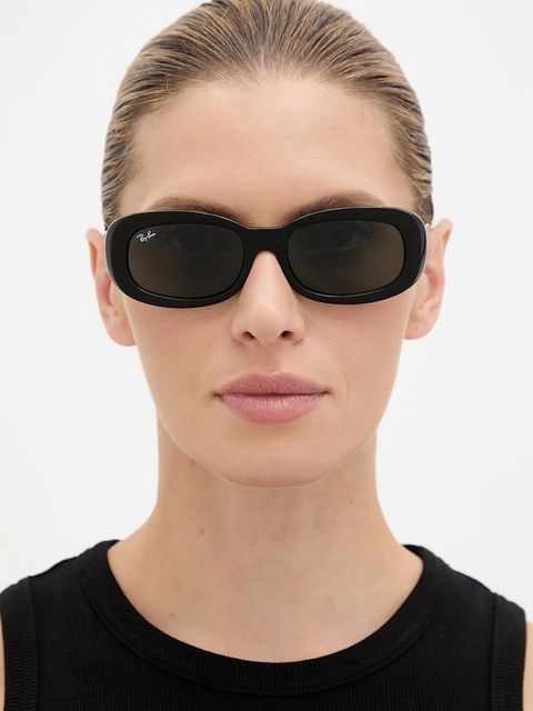 Ray-Ban okulary przeciwsłoneczne damskie kolor czarny 0RB2221