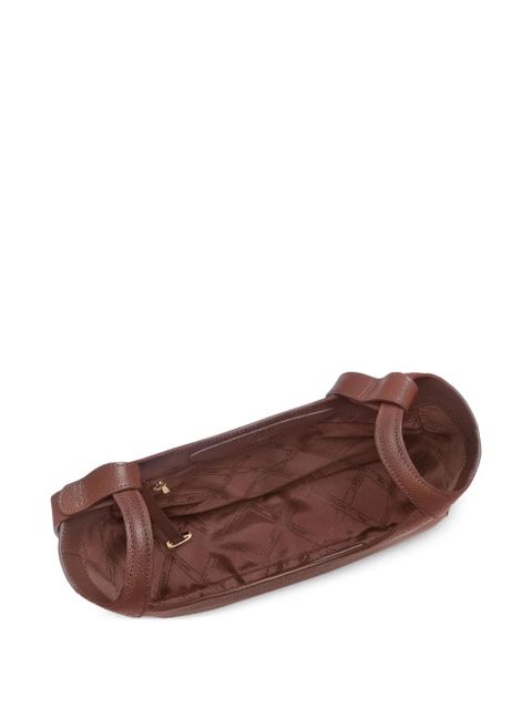 Longchamp large Le Foulonné grained-leather shoulder bag - Brown - zdjęcie produktu nr 2