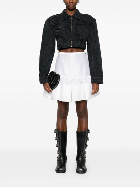 ROTATE BIRGER CHRISTENSEN zebra-print denim jacket - Black - zdjęcie produktu nr 2