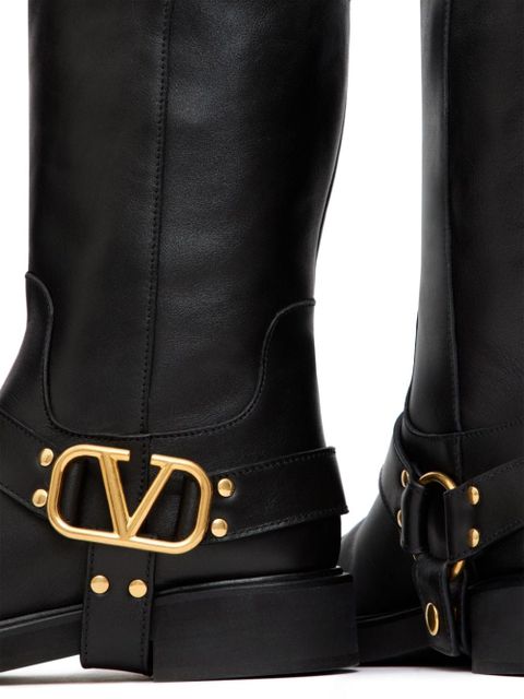 Valentino Garavani 30mm VLogo The Bold Edition ankle boots - Black