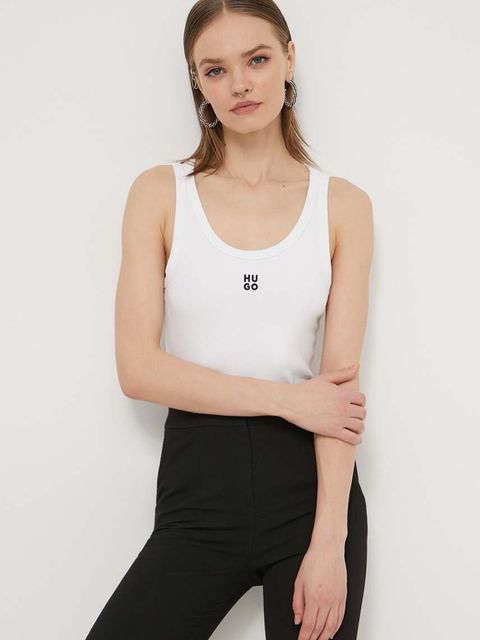 HUGO top damski kolor biały 50514489 - zdjęcie produktu nr 1