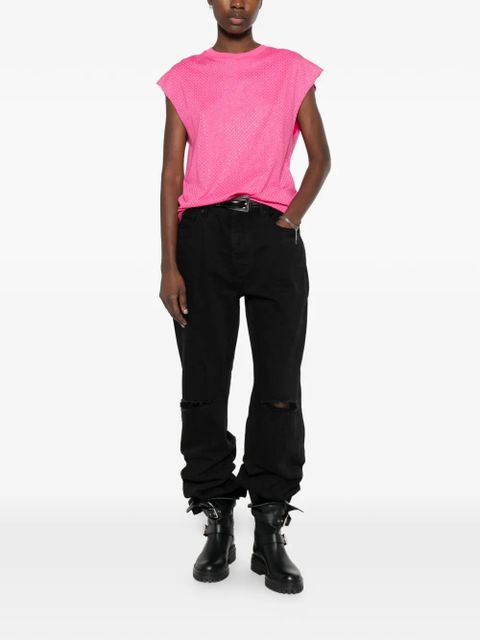 Zadig&Voltaire Cloe strass T-shirt - Pink - zdjęcie produktu nr 2