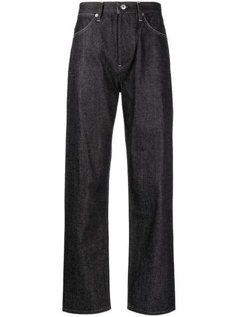 Jil Sander contrast-stitching cotton jeans - Blue - zdjęcie produktu nr 1