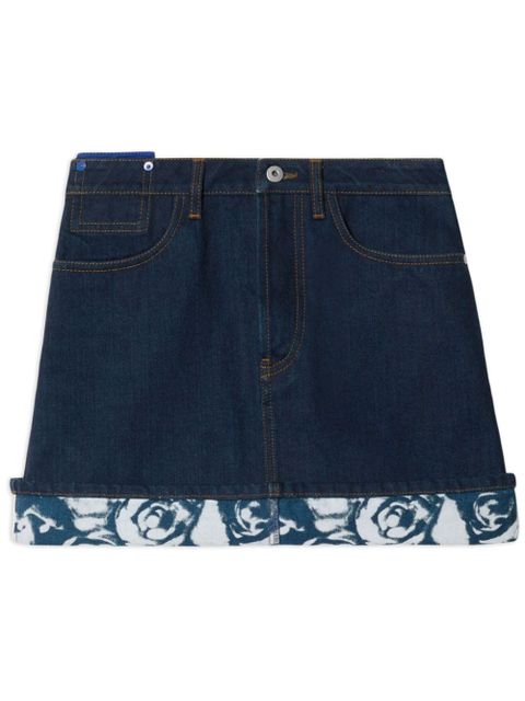 Burberry Japanese denim miniskirt - Blue - zdjęcie produktu nr 1