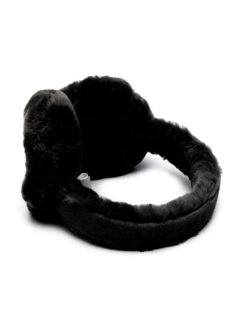 UGG logo-patch faux-fur headband - Black - zdjęcie produktu nr 2