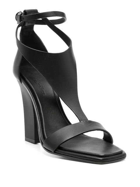 Max Mara 105mm leather sandals - Black - zdjęcie produktu nr 2