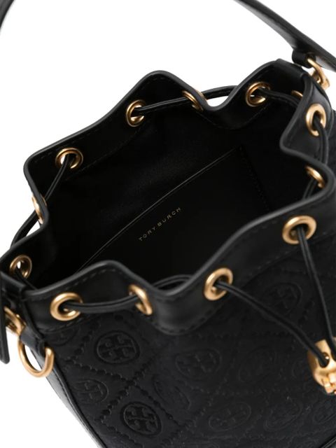 Tory Burch T Monogram bucket bag - Black - zdjęcie produktu nr 1