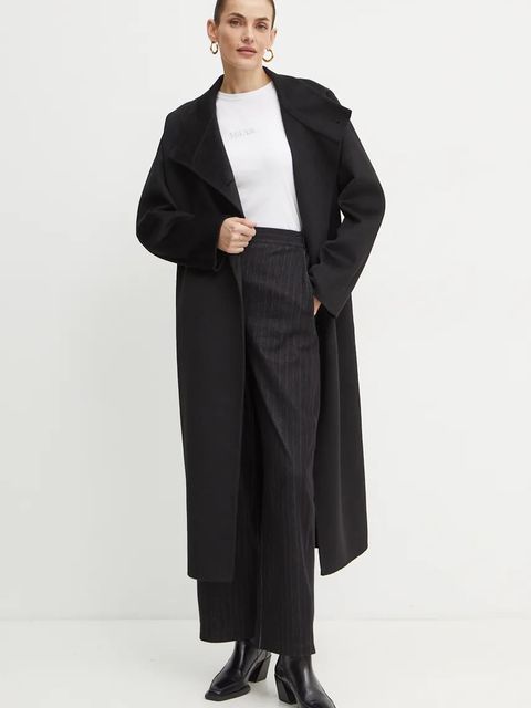 BOSS Orange płaszcz z domieszką wełny - zdjęcie produktu nr 2