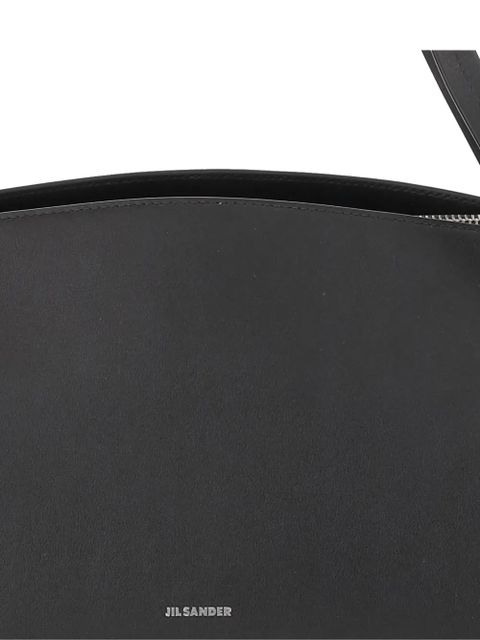 Jil Sander Big Joanna leather shoulder bag - Black