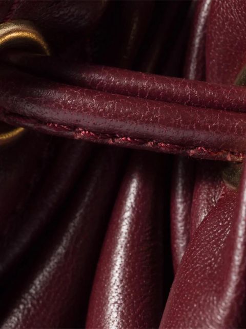 Miu Miu matelassé drawstring clutch bag - Red