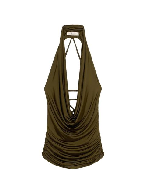Blumarine draped top - Green - zdjęcie produktu nr 1