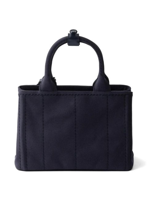 Prada Jardinière small cotton canvas bag - Blue - zdjęcie produktu nr 2