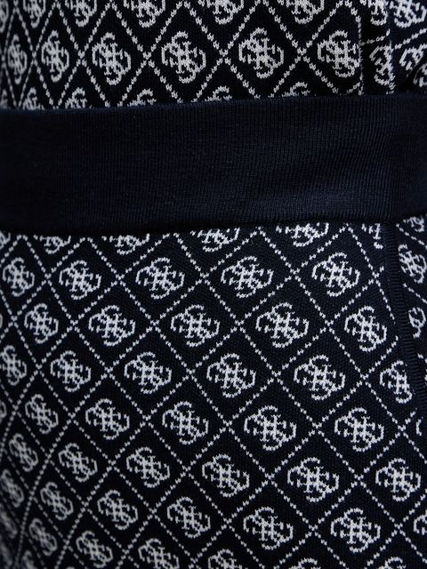 Guess spódnica z domieszką wełny AUBREY kolor granatowy mini ołówkowa W5BD81 Z3JD2