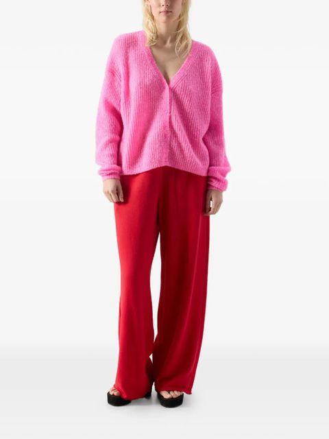 American Vintage Nuggy V-neck long-sleeve wool cardigan - Pink - zdjęcie produktu nr 2