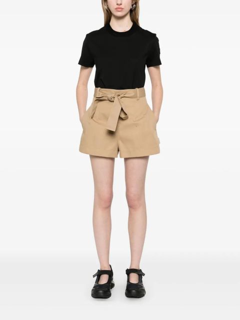 Moncler crochet-accent cotton T-shirt - Black