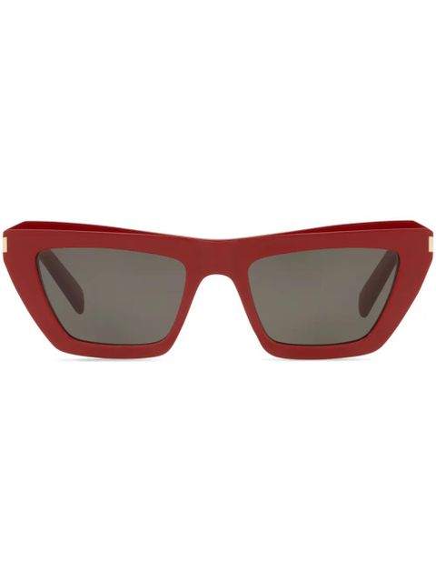 Saint Laurent Eyewear cat-eye sunglasses - Red - zdjęcie produktu nr 1