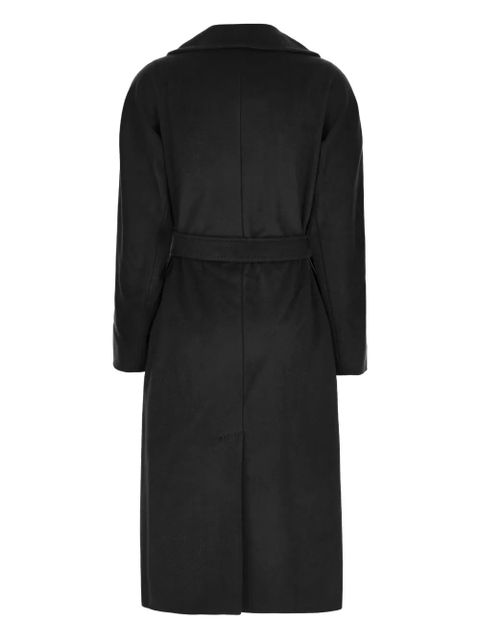 Weekend Max Mara belted wool double-breasted coat - Black