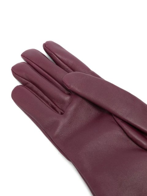 Saint Laurent lambskin gloves - Purple