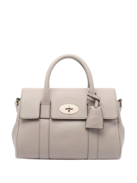 Mulberry turn-lock satchel bag - NATURAL