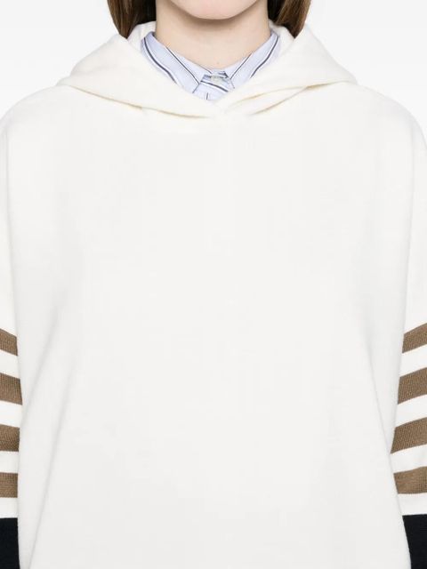 Max Mara striped-detail sweater - White