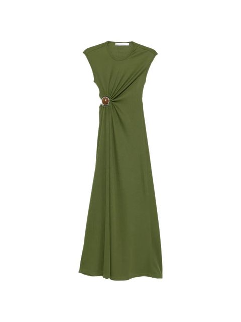 Christopher Esber cut-out ring-detail maxi dress - Green - zdjęcie produktu nr 1