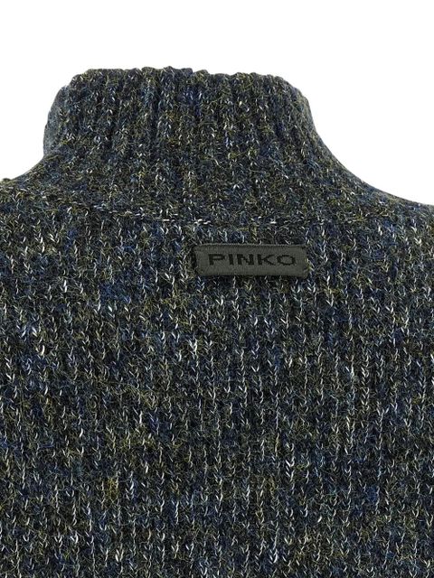 PINKO Mirror Image embellished turtleneck sweater - Grey