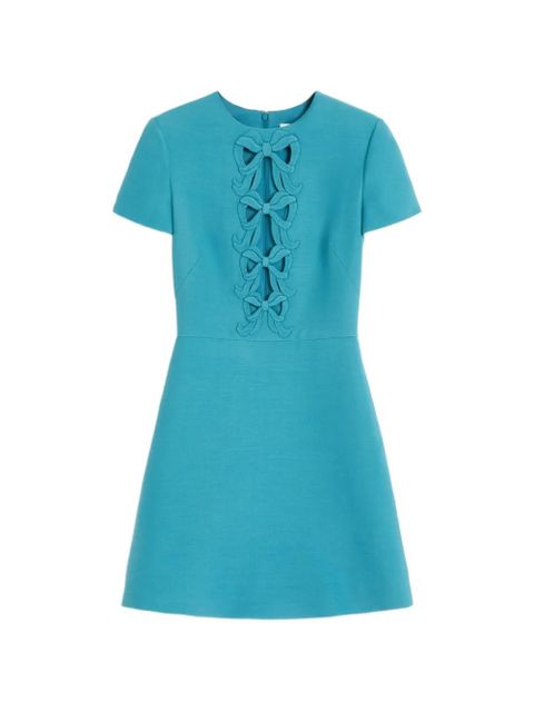 Valentino Garavani Crepe Couture embroidered mini dress - Blue - zdjęcie produktu nr 1