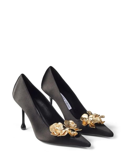 Jimmy Choo 95mm Ixia satin pumps - Black - zdjęcie produktu nr 2
