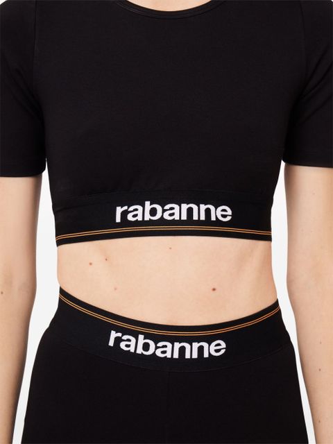 Rabanne Bodyline cropped T-shirt - Black