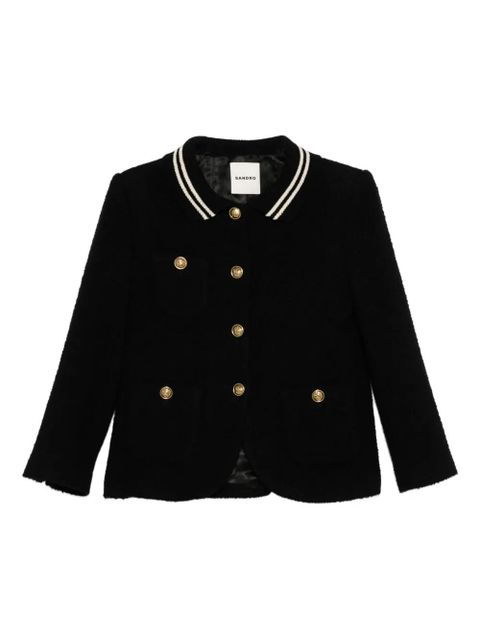 SANDRO tweed jacket - Black - zdjęcie produktu nr 1