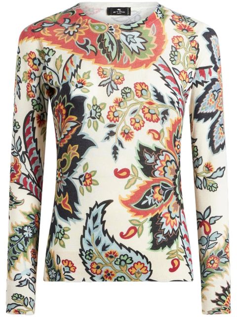 ETRO paisley-print knitted top - Neutrals - zdjęcie produktu nr 1
