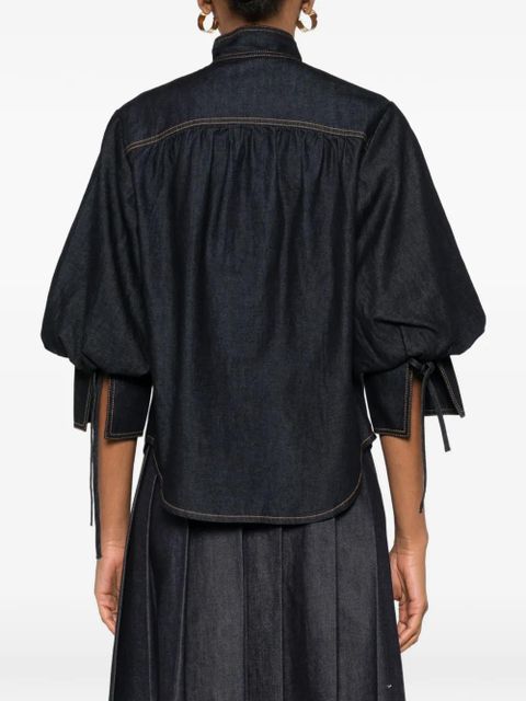 ZIMMERMANN button cotton blouse - Blue