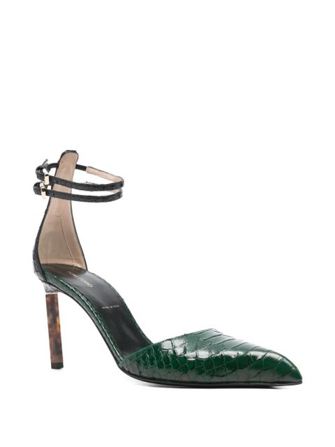 TOM FORD 85mm ankle-strap pumps - Green - zdjęcie produktu nr 2