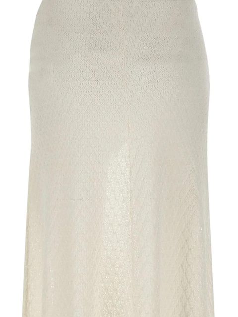 Faithfull the Brand Lenna drawstring maxi skirt - White