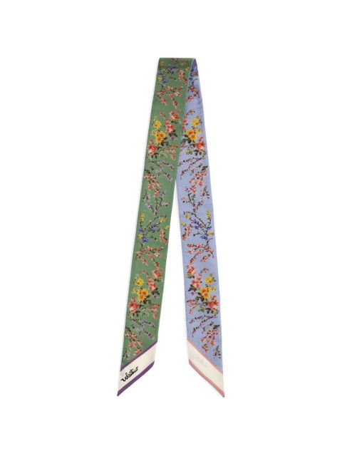 Valentino Garavani floral-print silk scarf - Green - zdjęcie produktu nr 1