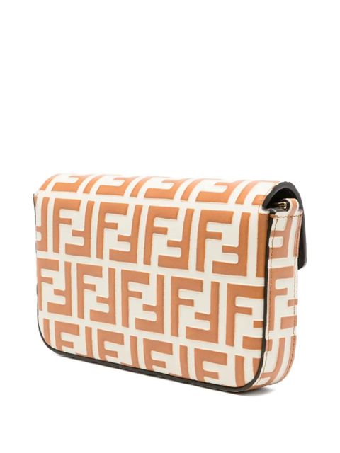 FENDI FF Diamonds flap crossbody bag - Neutrals