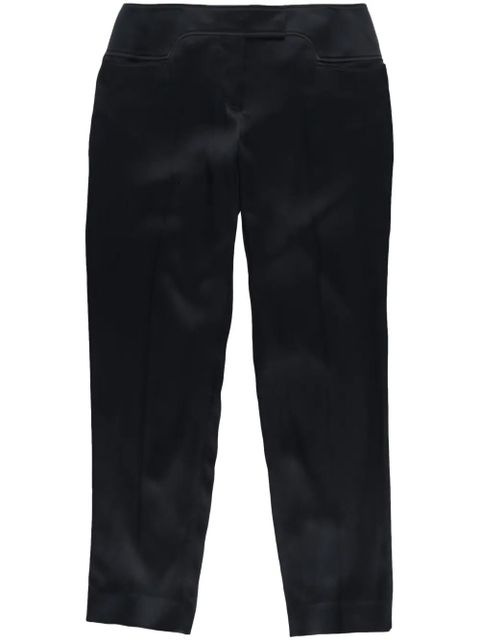 TOM FORD pressed-crease tapered-leg trousers - Black - zdjęcie produktu nr 1